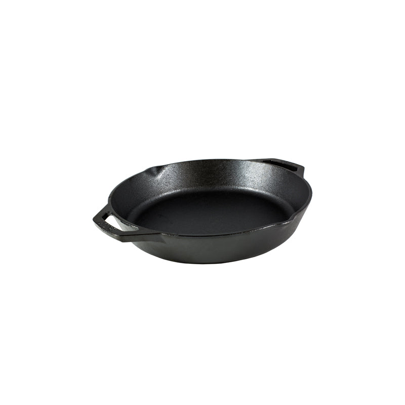 Lodge 12 in. Cast Iron Skillet in Black with Dual Handles