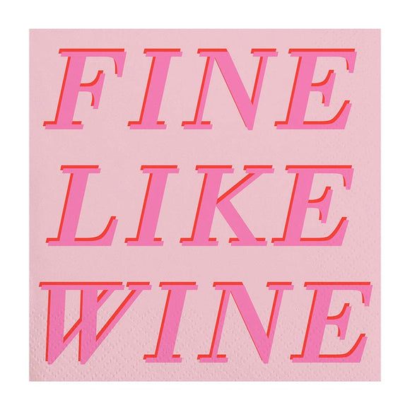 FINE LIKE WINE BEVERAGE NAPKINS