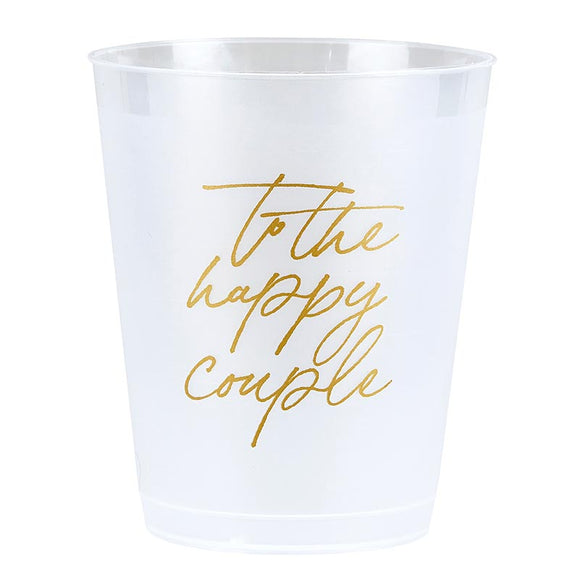TO THE HAPPY COUPLE FROST FLEX CUPS