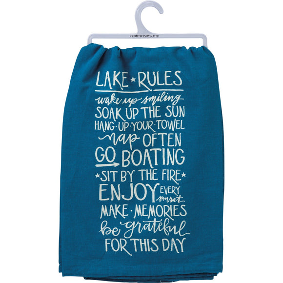 LAKE RULES TOWEL