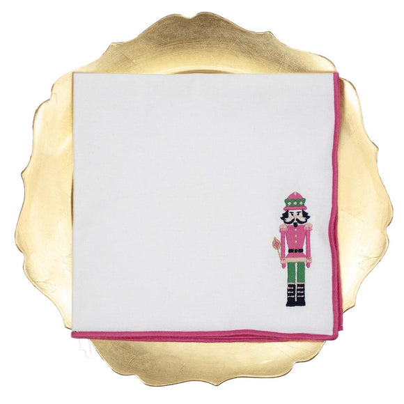 NUTCRACKER EMBROIDERED NAPKIN, SET OF 2