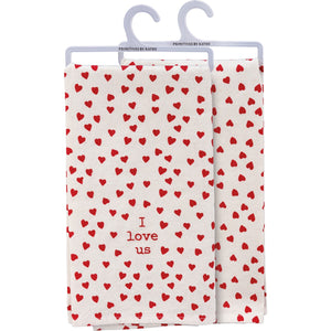 I LOVE US HEART TOWEL