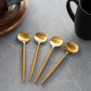 GOLD COFFEE SPOON, SET OF 4