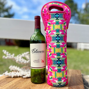 PINK PARADISE NEOPRENE WINE BAG