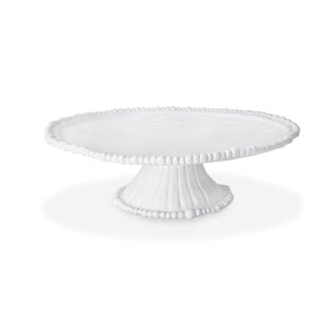 VIDA ALEGRIA PEDESTAL CAKE PLATE, WHITE