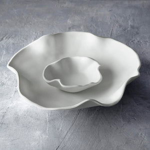 VIDA NUBE CHIP AND DIP BOWL, WHITE