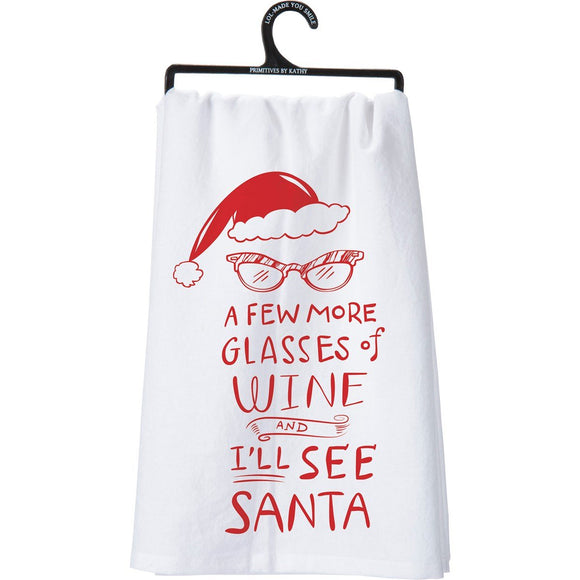 SEE SANTA TOWEL