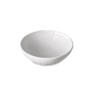 VIDA CROC ROUND MINI BOWL, WHITE