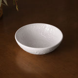 VIDA CROC ROUND MINI BOWL, WHITE