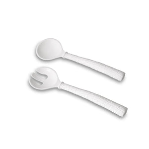 VIDA CROC SALAD SERVERS, WHITE