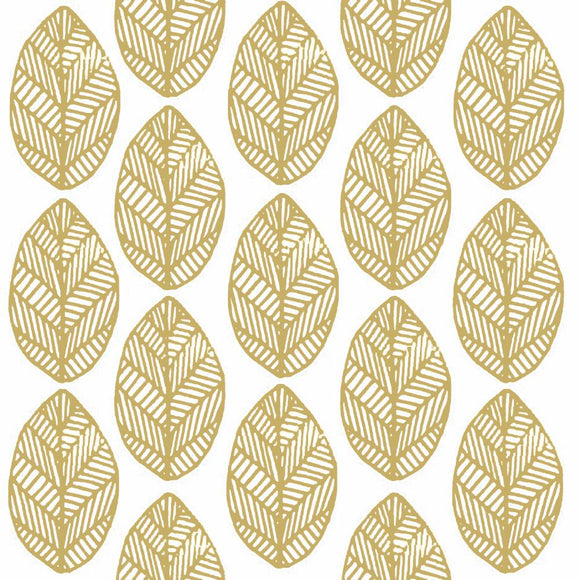 GOLD LEAVES LUNCH NAPKIN