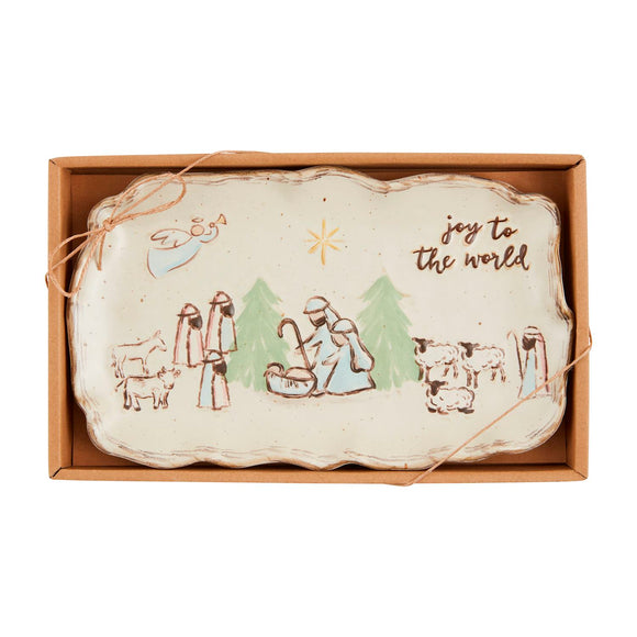 NATIVITY BOXED PLATE