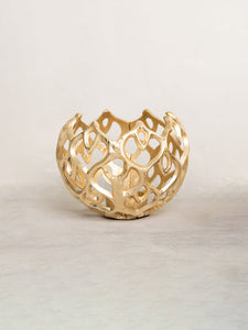 GOLD DIAMOND VOTIVE HOLDER, SMALL