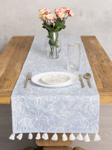 MAGNOLIA BLUE TABLE RUNNER