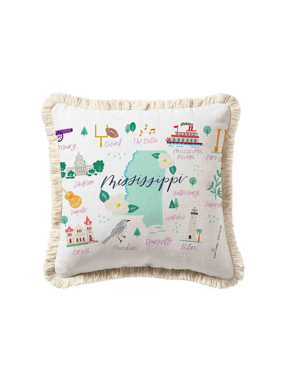 MISSISSIPPI SQUARE PILLOW