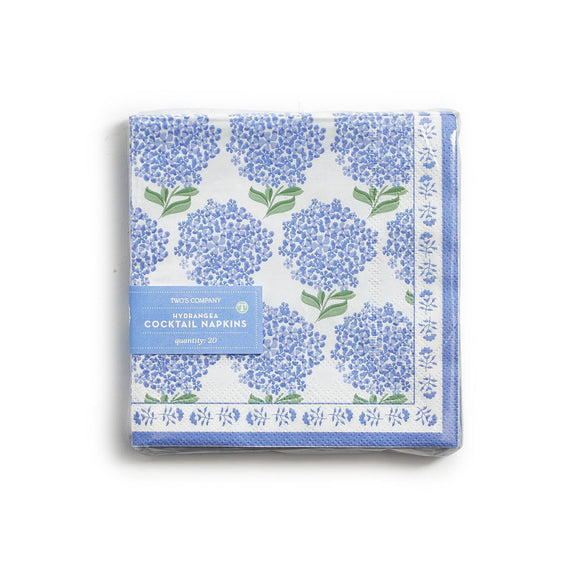 HYDRANGEA COCKTAIL NAPKINS