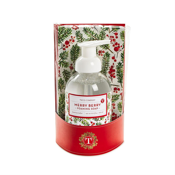 MERRY BERRY FRASIER FIR FOAMING SOAP SET