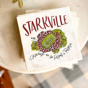 STARKVILLE MS TAILGATE LUNCH NAPKINS