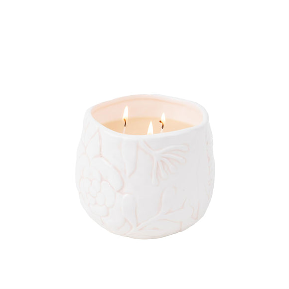 SWEET GRACE FLORAL CERAMIC CANDLE