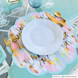 BROOKS AVENUE SCALLOPED PAPER PLACEMATS