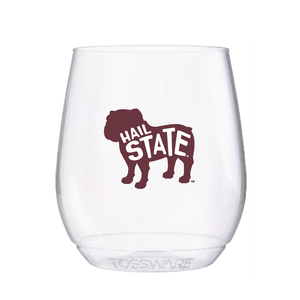 HAIL STATE SHATTERPROOF WINE GLASS, SET OF 4