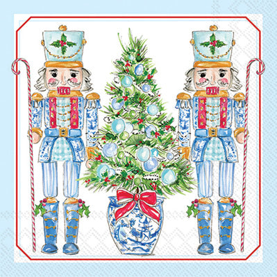 BLUE NUTCRACKERS  LUNCHEON NAPKIN