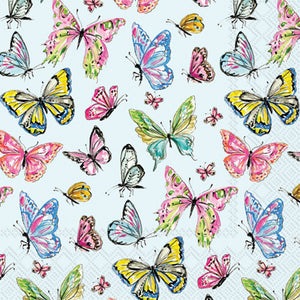 BUTTERFLY MEDLEY LUNCH NAPKIN