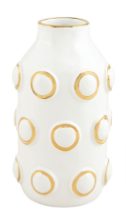 GOLD BEAD VASE, LARGE