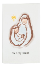 OH HOLY NIGHT NATIVITY TOWEL