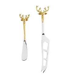 STAG CHEESE KNIVES, SET OF 2