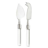 LUCITE CHEESE KNIVES, SET OF 2