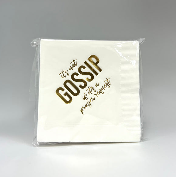 NOT GOSSIP COCKTAIL NAPKINS