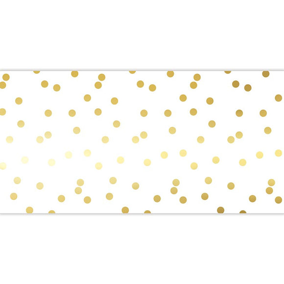 PAPER TABLE RUNNER - GOLD DOT