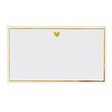 GOLD HEART PLACE CARDS