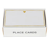 GOLD HEART PLACE CARDS