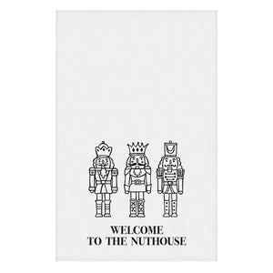 WELCOME TO NUTHOUSE KITCHEN TOWEL