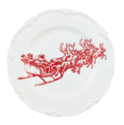 TOILE DESSERT PLATE, SLEIGH