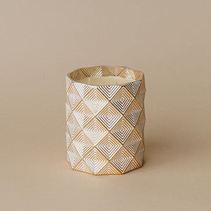 GOLD GEOMETRIC SPICED TOBACCO CANDLE