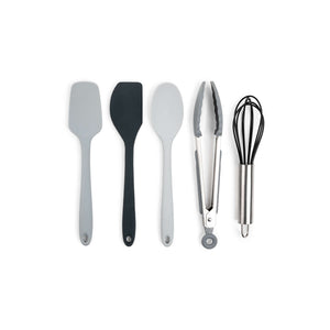 5pc MINI SOLID SILICONE TOOLS, GRAY