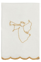 GOLD ANGEL EMBROIDERED TOWEL