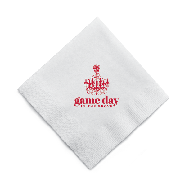 GAME DAY IN THE GROVE COCKTAIL NAPKINS
