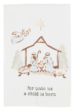 FOR UNTO US NATIVITY TOWEL