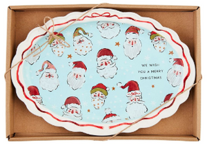 SANTA BOXED SENTIMENT PLATE