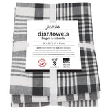 BLACK JUMBO DISHTOWELS