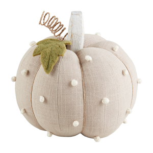 TAUPE FRENCH KNOT PUMPKIN