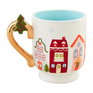 HOUSE CHRISTMAS PEDESTAL MUG