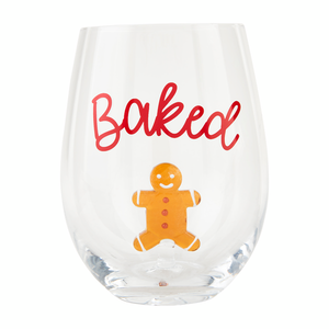 GINGERBREAD MAN ICON WINE GLASS