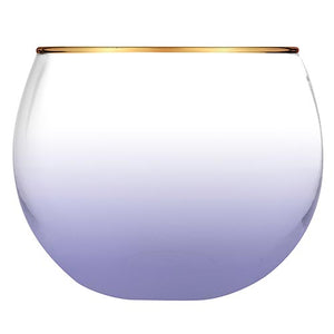 LAVENDER ROLY POLY GLASS disc