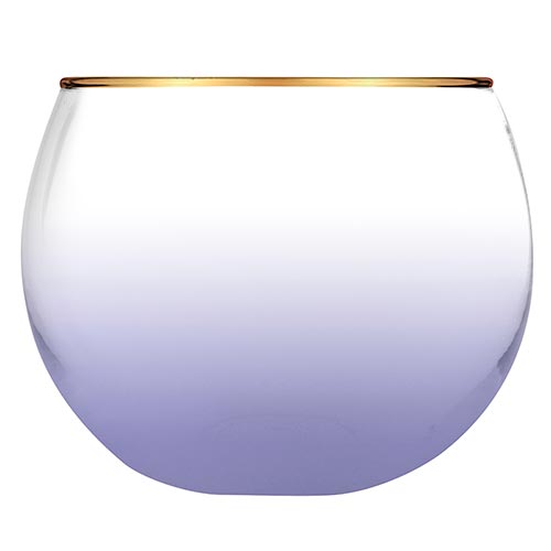 LAVENDER ROLY POLY GLASS disc