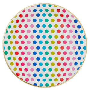 BRIGHT DOTS LUNCH/DINNER PLATES